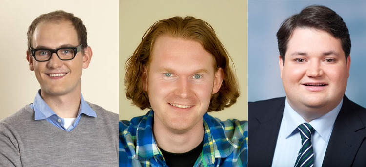 Dr. Janosch Dahmen, Thomas Weijers, Simon Nowack (v.l.)