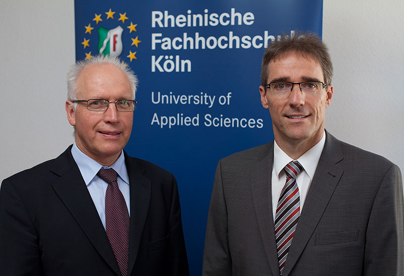 Prof. Dr. Günter Cox (l.) und sein Nachfolger Prof. Dr. Wilfried Saxler (r.)