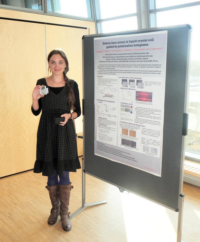 Dariia Lysenko, Posterpreisträgerin der Konferenz ONT4MLS 