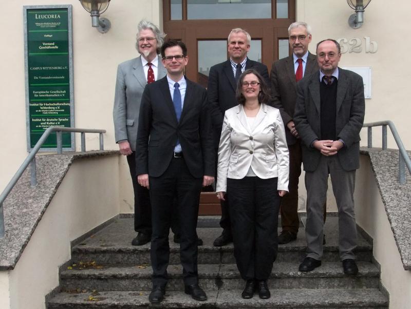 Der Wissenschaftliche Beirat (v. l.): Dr. J. Marius J. Lange van Ravenswaay, Prof. Dr. Christopher Spehr, Prof. Dr. Heiner Lück, Dr. Kathrin Paasch, Prof. Dr. Armin Kohnle, Dr. Heiner Schnelling. 