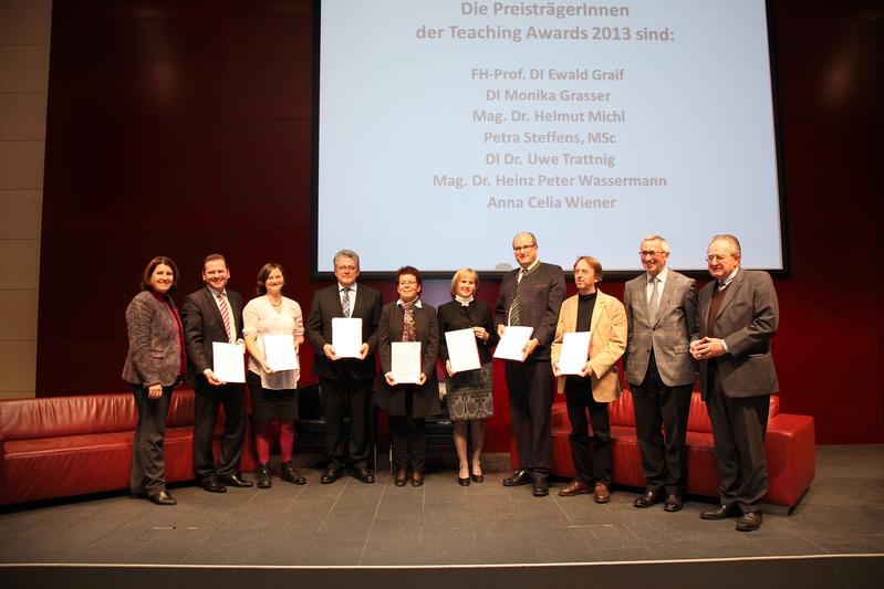 Vizerektorin Doris Kiendl-Wendner, Helmut Michl, Anna Celia Wiener, Ewald Graif, Monika Grasser, Petra Steffens, Uwe Trattnig, Heinz Peter Wasserma
