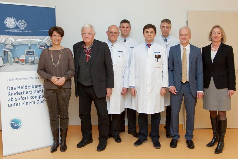 Bei der Eröffnung der neuen Ausstattung des Heidelberger Kinderherzzentrums.
