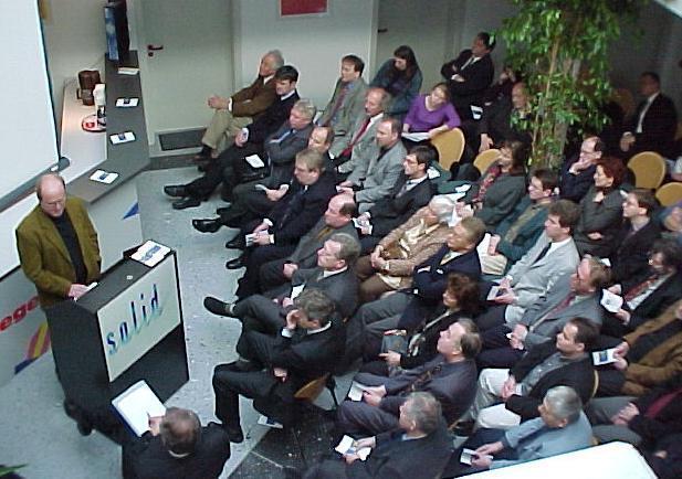 Herbert Fuehr, Innenpolitik-Chef der Nürnberger Nachrichten, bei seiner Rückblende "10 Jahre Energiepolitik - 10 Jahre solid"