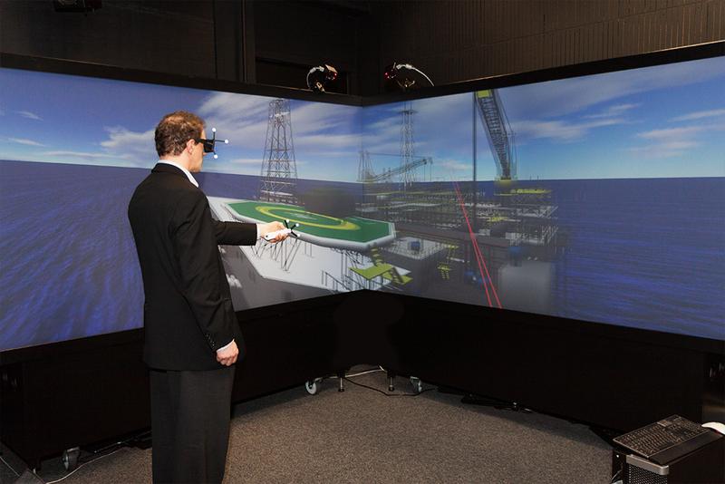 The Compact Cave shown at the annual VRGeo meeting at Fraunhofer IAIS in Sankt Augustin.