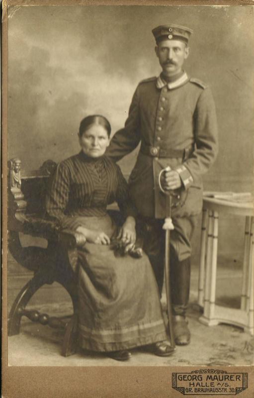 Ehepaar Emilie und Friedrich Tänzer um 1914