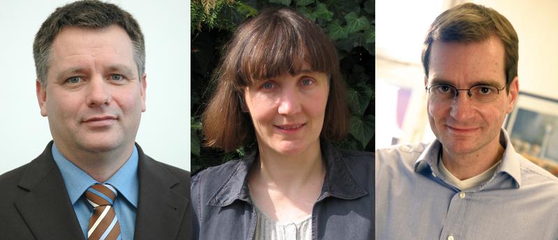 Sie waren mit ihren Anträgen beim Förderprogramm „Forschungsprofessuren (FH!)“ erfolgreich: (von links) Prof. Dr. Bernd Johanning, Prof. Dr. Kathrin Kiehl sowie Prof. Dr. Stephan Maykus.