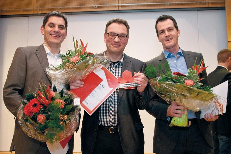 Die Preisträger v.l.n.r.: Lars Brockbalz (3. Preis), Thorsten Berner (1.Preis), Christian Otto (2. Preis)