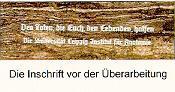 Die alte Inschrift
