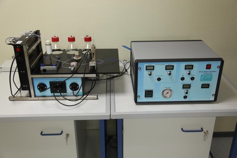    Abb. 1: Basisplattform für Tropfen-basierte mikrofluidische Applikationen.