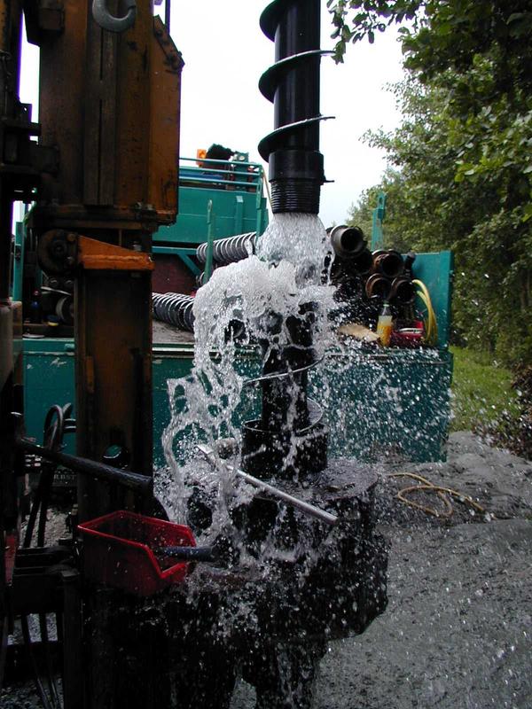 Grundwasserbohrung zur Untersuchung der Salz-/Süßwassergrenze