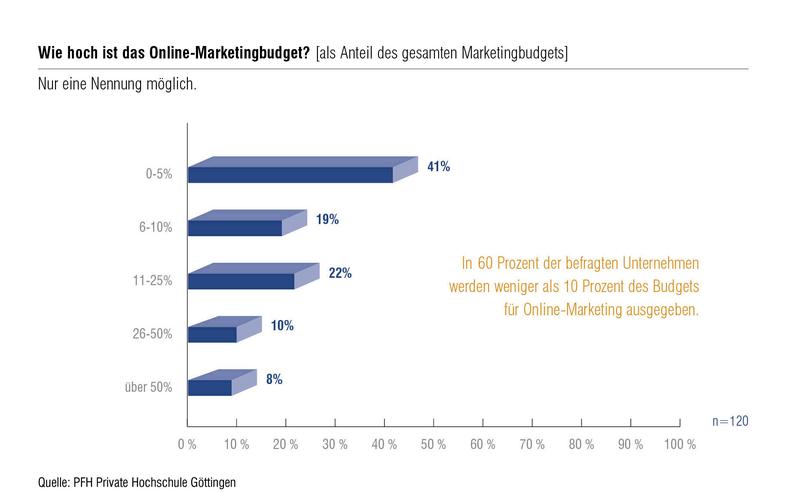 Wie hoch ist das Online-Marketingbudget?
