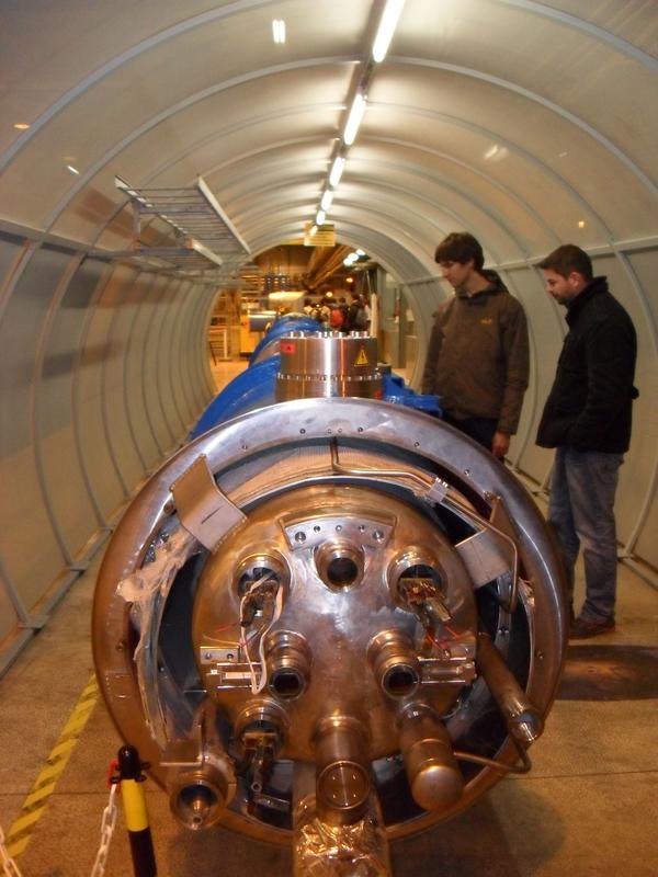 Die Studierenden besuchten während ihres Lehrforschungsprojekts auch Genf, wo sie sich mit Mitarbeitern des Kernforschungszentrums CERN trafen.