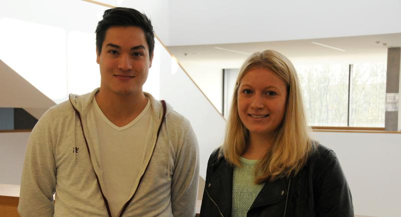 Lea und Sebastian freuen sich auf ihr kommendes Praktikum.