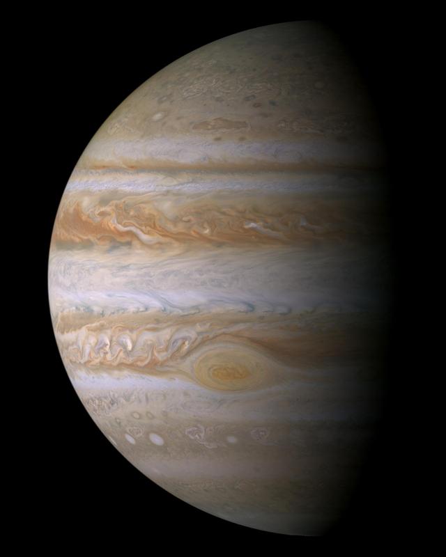 Der Gasplanet Jupiter, aufgenommen von der europäisch-amerikanischen Raumsonde "Cassini-Huygens"