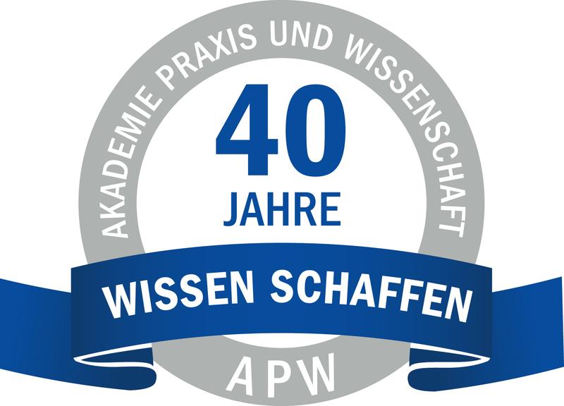 Das Logo zum Jubiläum der APW