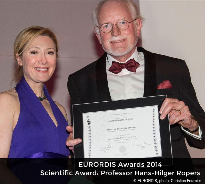 Prof. Dr. H.-Hilger Ropers erhält EURORDIS Scientific Award