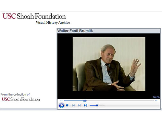 Screenshot des Visual History Archive