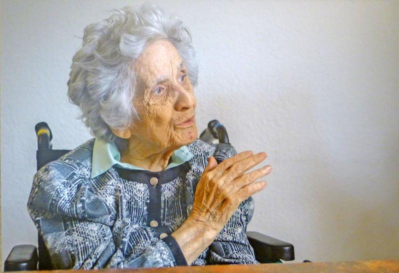 Philomena Dell und Paul Rottenau (beide geboren 1913) wurden von Studierenden interviewt und fotografiert. 