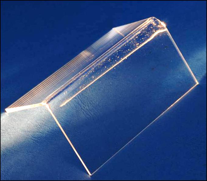  Quarzglas: L-Winkel nach dem Schweißprozess.