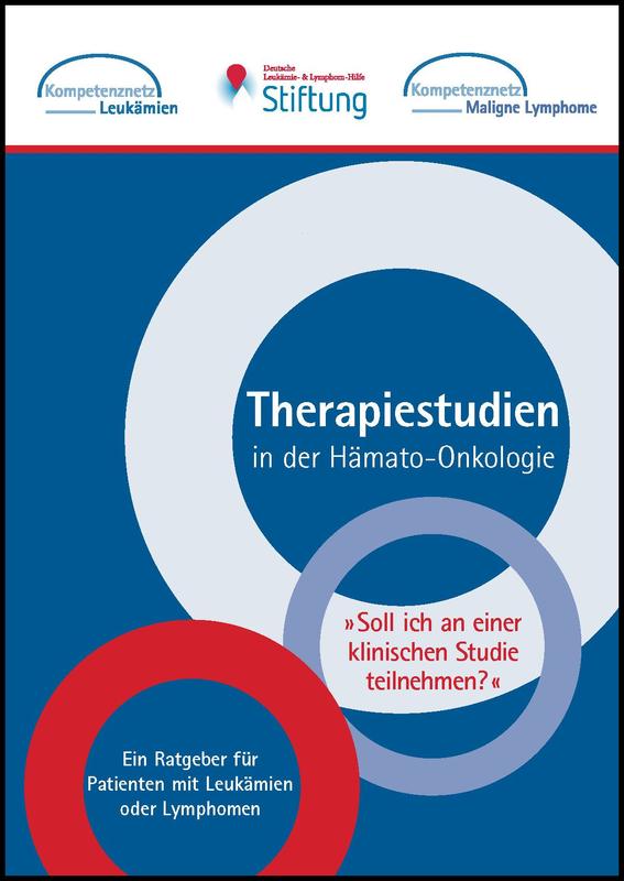 Cover der Broschüre "Therapiestudien in der Hämato-Onkologie"