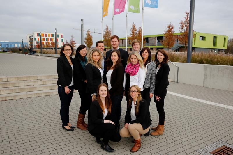 Das Master Messe-Team des Fachbereichs Wirtschaft der FH Mainz
