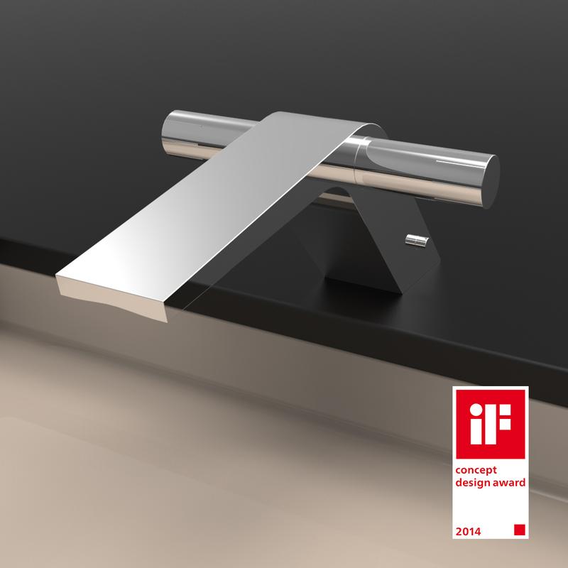 Der Wasserhahn „Tupp“ von David Wojcik und Jörg Saur ist mit dem iF concept design award 2014 ausgezeichnet worden.