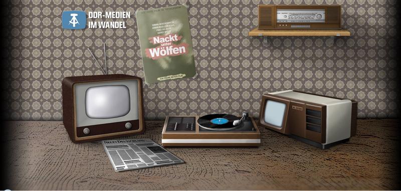 Screenshot der online-Ausstellung "DDR-Medien im Wandel"