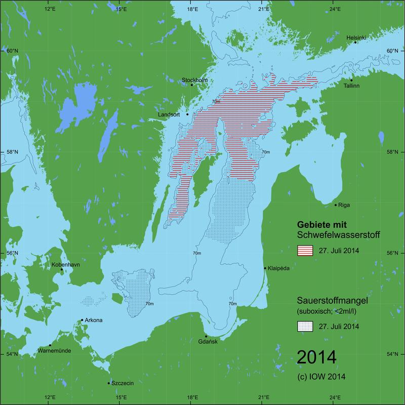 Abb. 2: Zentrale Ostsee im Juli 2014 – Situation nach dem Salzwassereinbruch.