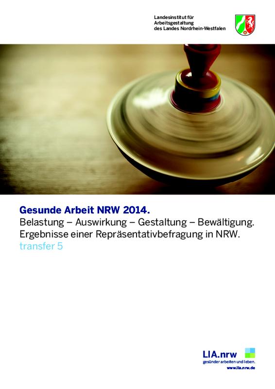 LIA.transfer 5 "Gesunde Arbeit NRW 2014"