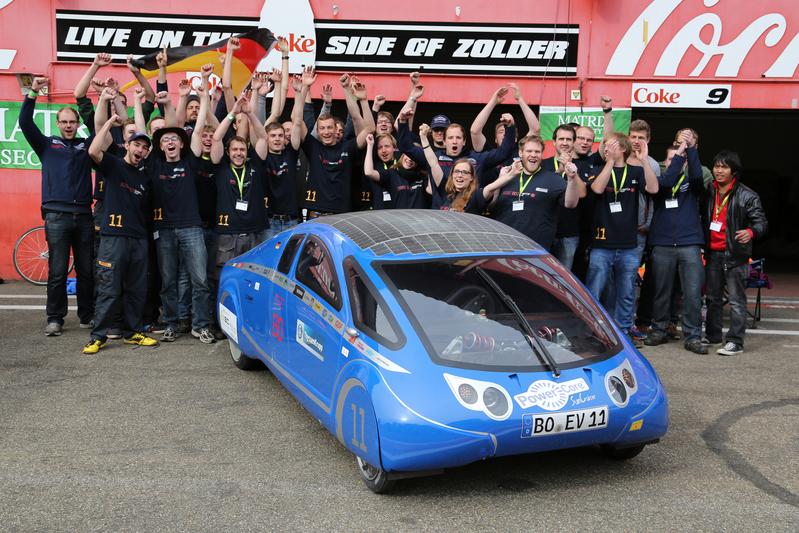 Der Europameister mit Team