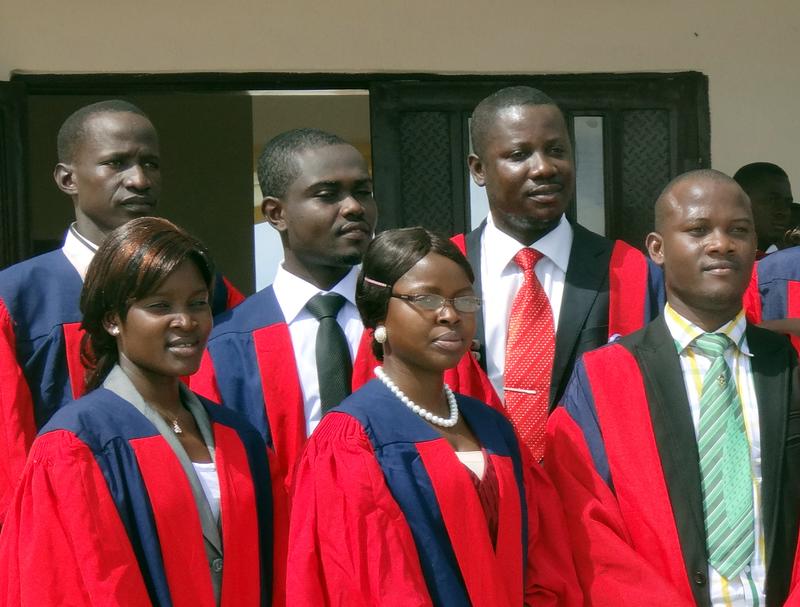 WASCAL Master Absolventen bei ihrer Abschlussfeier an der Federal University of Technology, Minna (Nigeria). 