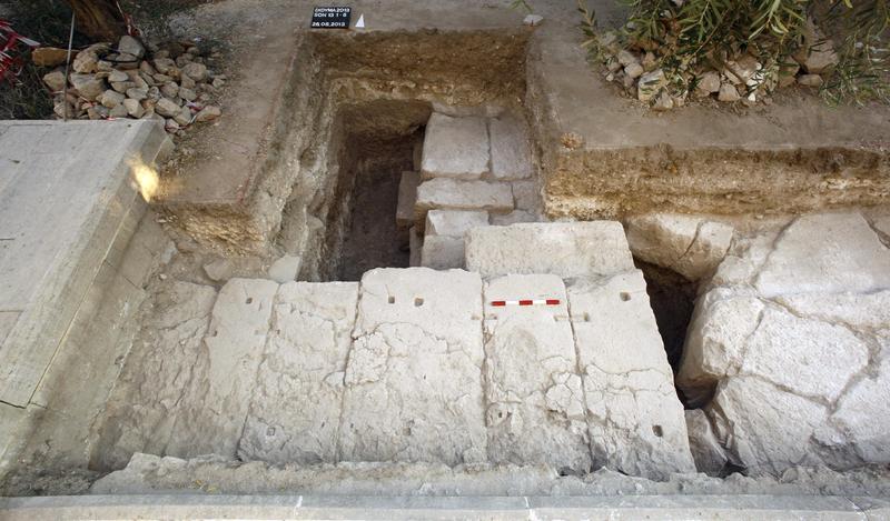 Südliches Fundament des Tempels