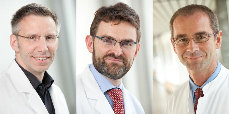 Sie stellten die neue Station vor: (v.l.) PD Dr. Frank Reister, Prof. Dr. Helmut Hummler, Prof. Dr. Wolfgang Janni