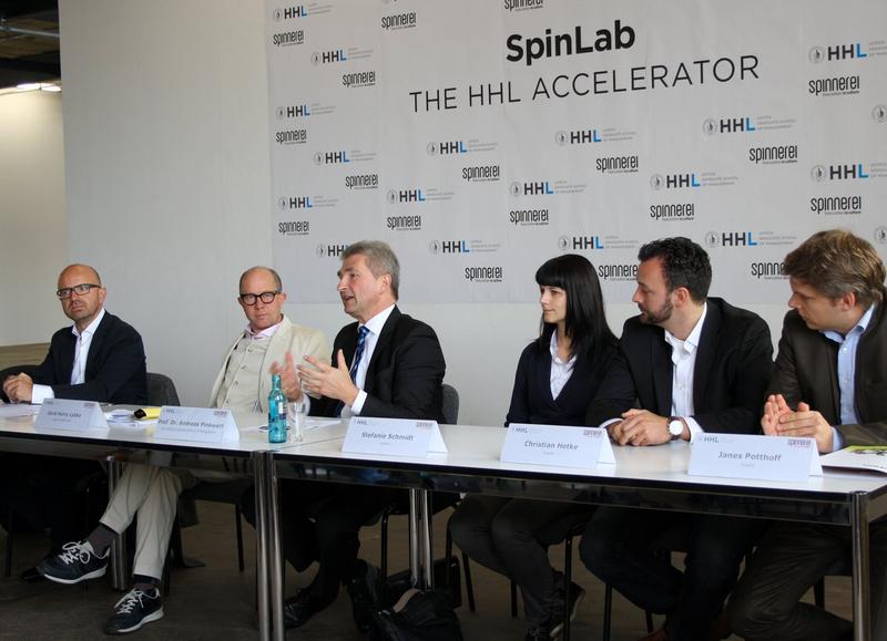 Pressekonferenz am 10. November 2014 zum neuen „SpinLab – The HHL Accelerator“ für Start-ups und Unternehmen. Foto: HHL