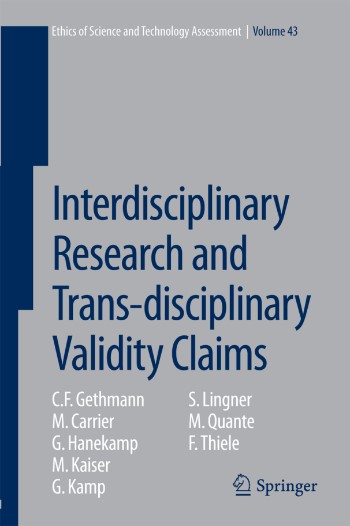 Buchcover der Springer-Publikation zu interdisziplinärer Forschung