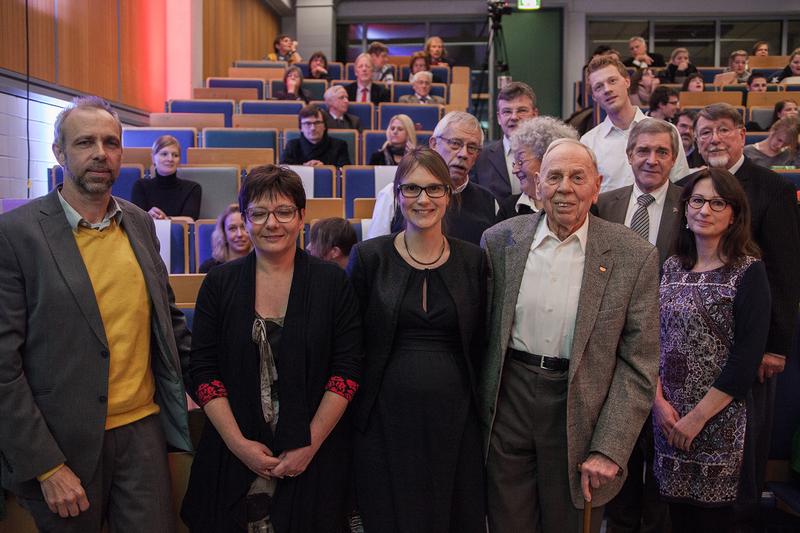 Wurden für ihr Engagement für die Partnerschaft geehrt (v.l.): Professor Jürgen Zapp, Professorin Catherine Corbier, Professorin Emeline Roux, Klaus Zeilfelder, Professor Hans-Jürgen Danneel,