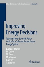 Cover of Springer publication on "Improving Energy Decisions"