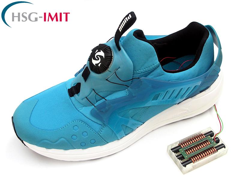 Laufschuh mit  integriertem „Swing-Harvester“ Quelle: HSG-IMIT