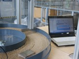 Eigens konzipierter Fraunhofer UMSICHT-Teststand zur Ermittlung von Gleit- und Verschleißeigenschaften von Werkstoffen.