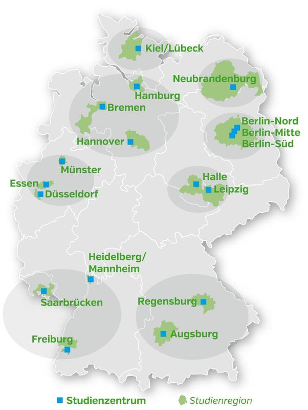 Überblick der Studienzentren