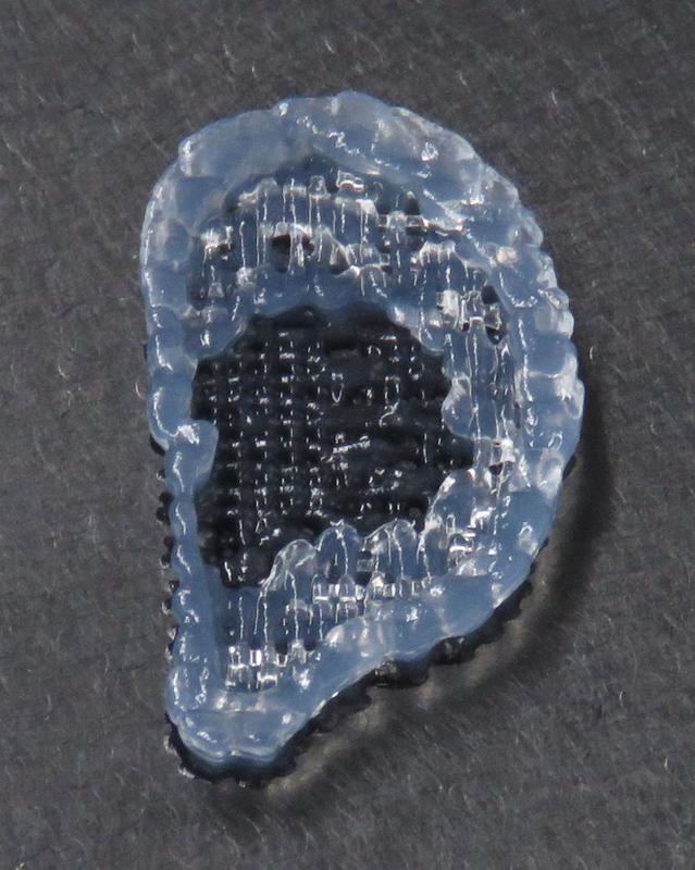 3D-gedrucktes Ohr auf der Basis von Spinnenseide.
