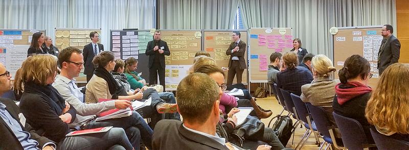 Arbeitsatmosphäre auf dem 3. HIS-HE-Forum Qualitätsmanagement in Studium und Lehre am 27. und 28. Januar 2015 in Hannover (Foto: Gilch, HIS-HE)
