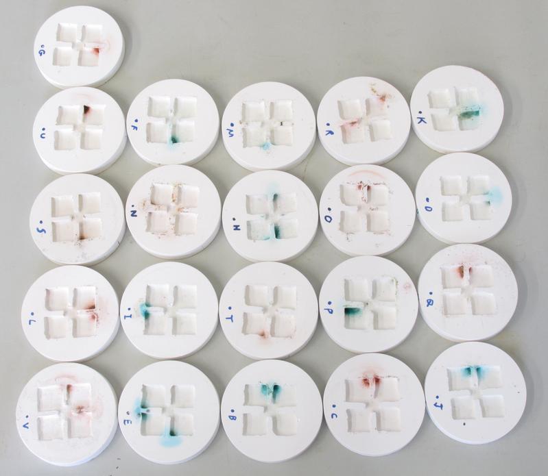 Beispiele für „Ameisentoiletten“.