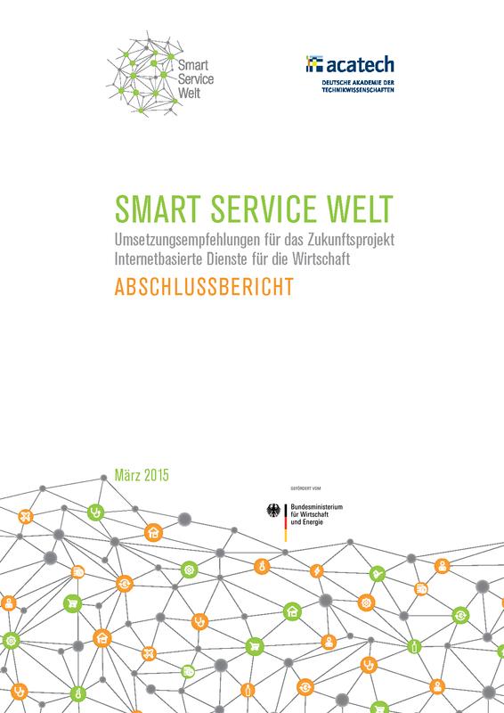 Der Arbeitskreis Smart Service Welt übergibt seine Empfehlungen an Bundeswirtschaftsminister Gabriel