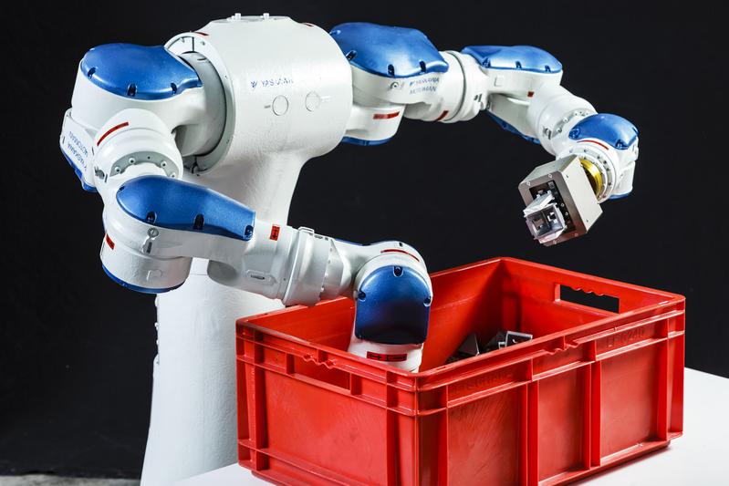 Das Robotersystem Rapid Dual Arm Bin Picking vereinzelt chaotisch gelagerte Bauteile in Rekordzeit.