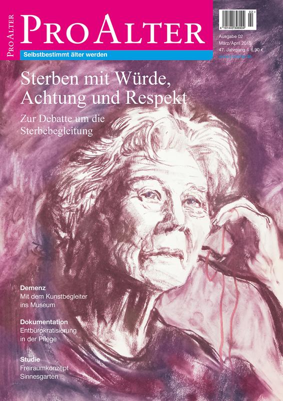 Cover ProAlter 2/2015: Sterben mit Würde, Achtung und Respekt: Zur Debatte um die Sterbebegleitung