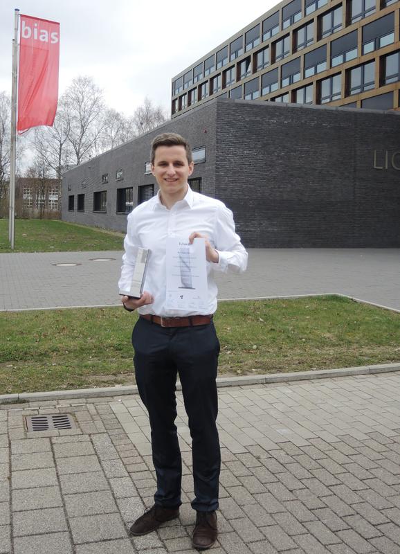 Frank Tier, der seine Bachelorarbeit am BIAS schrieb und mit dem Dörenberg Award ausgezeichnet wurde