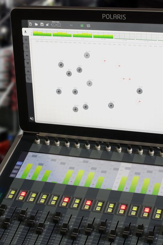 The integrated spatial sound system can be controlled automatically or in real time via an intuitive user interface. 