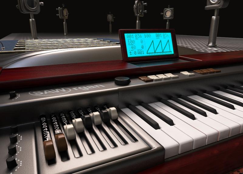 Synthesizer für nanomechanische Wellen: Um maßgeschneiderte Nano-Beben auf einem Chip anzuregen, werden einfache Sinus-Schwingungen so kombiniert, dass sie - wie hier - eine Dreieckswelle erzeugen.