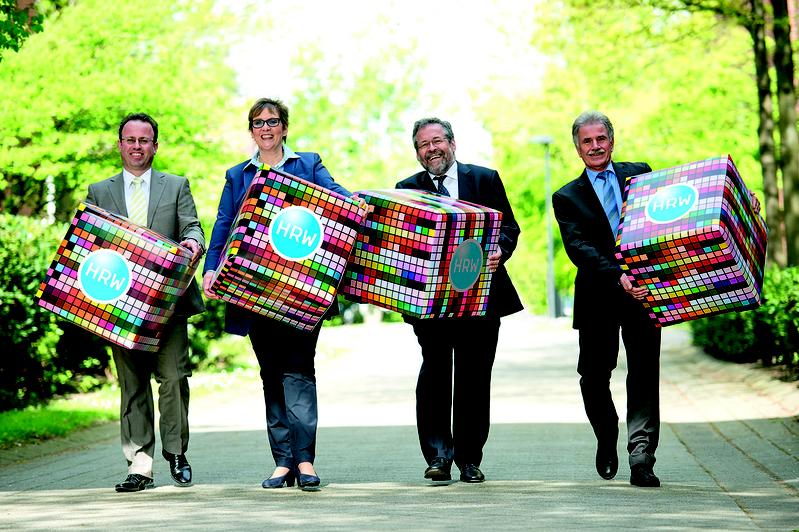 Das neue HRW Präsidium; Prof. Dr. Oliver Koch, Prof. Dr. Gudrun Stockmanns, Helmut Köstermenke, Prof. Gerd Bittner